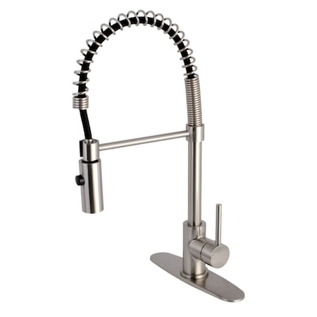 Gourmetier LS8778DL Concord Single-Handle Pre-Rinse Kitchen Faucet, Brushed Nickel LS8778DL